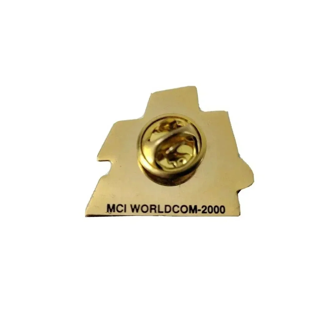 2000 Super Bowl XXXIV Hat Lapel Pin MCI WorldCom Rams Titans Football Vintage